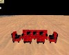 red&black pose couch