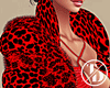 |Leopard| Red Fur Coat