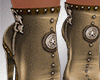 Stilettos Gold Heel Boot