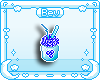 B| Blue Snowcone Badge