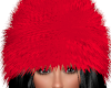 E* RED Fur Hat