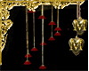 red gold chandelier anim