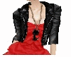 Black Jacket / Red Dress