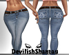 Low Faded Jeans w Belt