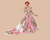 rose train gown