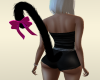 Blk kitty tail w/pink