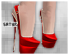 Red Liss Pumps
