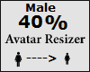 Avatar scaler 40% Male