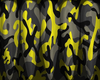 Yellow Camo Nails