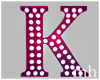 Red Violet Letter K