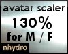 avatar scaler 130% M/F