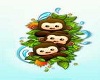 3 kawaii monkeys