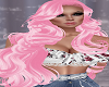 Wavy Light Pink Hair