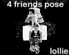 xo}4 friends poses/cube