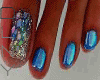 Mavi Yüzlü Toe Nails