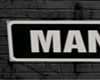 man cave street sign