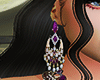 Q! Purple Earrings