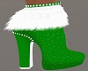 +MRS CLAUS BOOTS GREEN+