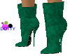 short green suede boots