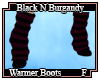 Black N Burgandy Shoes