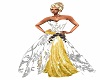 Lace &Gold Wedding Dress