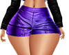 Purple Leather shorts