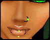 [P] nose ring green neon