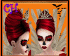 C*Queen skull red hair