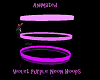 Violet/Purple Neon Hoops