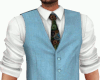 Blue Vest w/Shirt & Tie