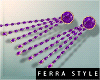 ~F~Alina Earrings Purple