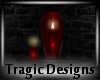 -A- Coffin Candle Red