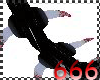 (666) demon black tail