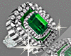 Aisha Queen Ring Emerald