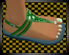 green sandals