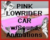 Pink Lowrider Car w/Soun
