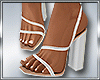 White Satin Heels