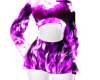 Anim Purple Flame Dress