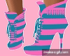 pink\blue heels match