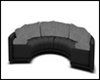 Round Sofa Black&Grey