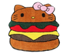 burger kitty rug.