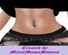 Cross belly ring