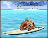 Animated Surfboard Kiss