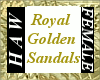 Royal Golden Sandals
