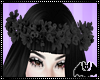 Black Flower Crown