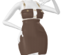 Brown/Cream Pocket Dress