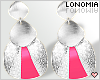 Silver/Pink Earring