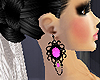 *T* Pink Earrings Vtg