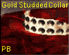 (PB)Gold Studded Collar
