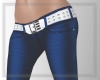 Blue pants+belt